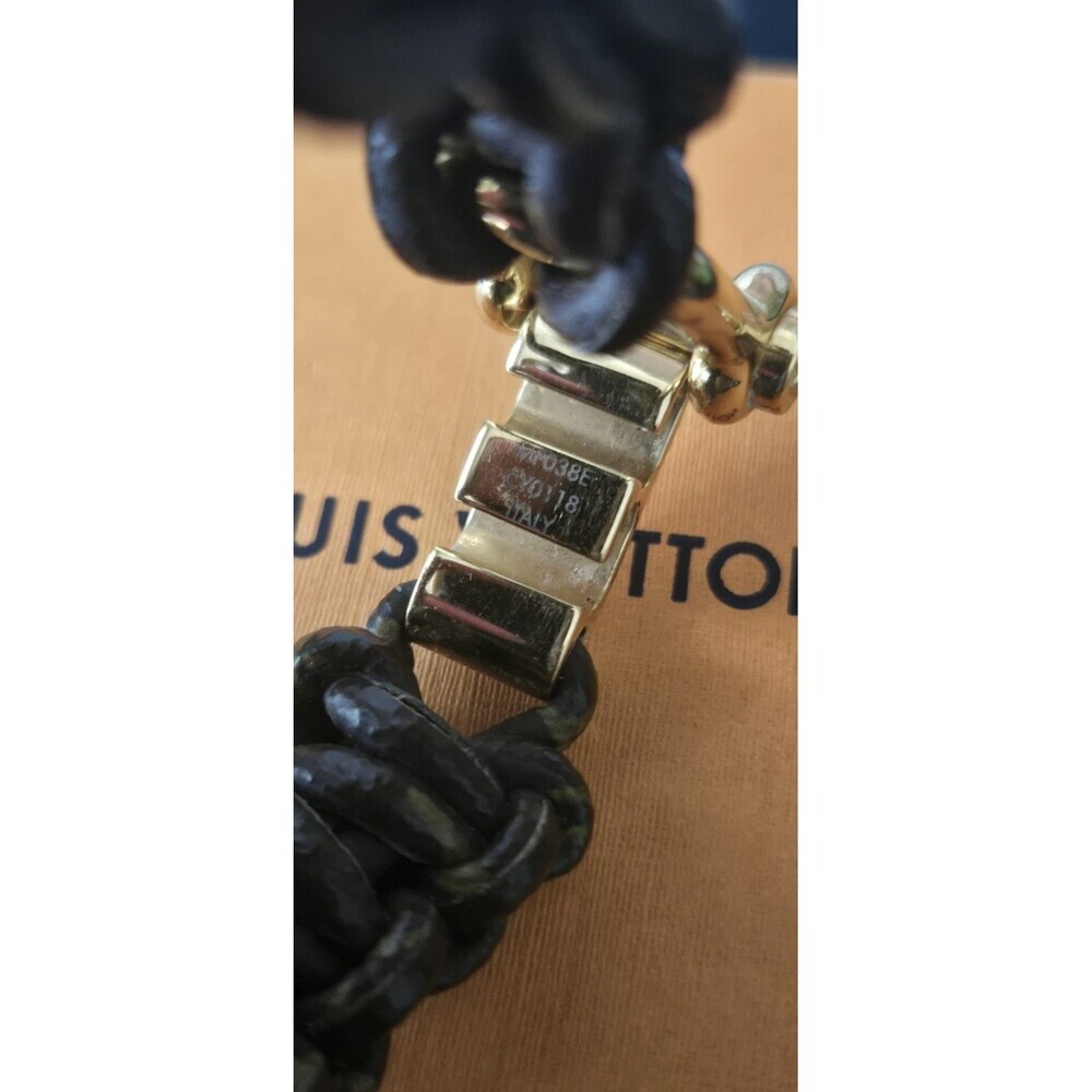 Louis Vuitton Authentic Monogram Outdoor Braided Bracelet Unisex Rare! - Picture 7 of 7